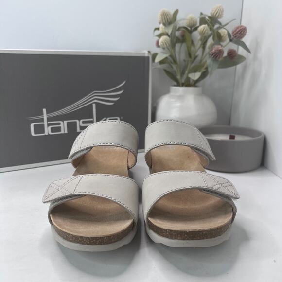 Dansko Maddy Milled Nubuck Leather Sandal Ivory 1510-616100 Women EU 42/11.5 NWB - Picture 5 of 12